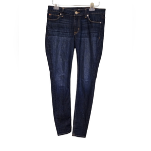 Hudson Women's Krista Super Skinny 28 Dark Wash Denim Five Pocket‎ Design Jeans